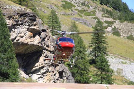 Heliflug über Zermatt